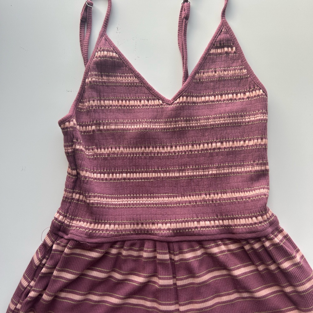 Striped Pink and Purple Knit romper